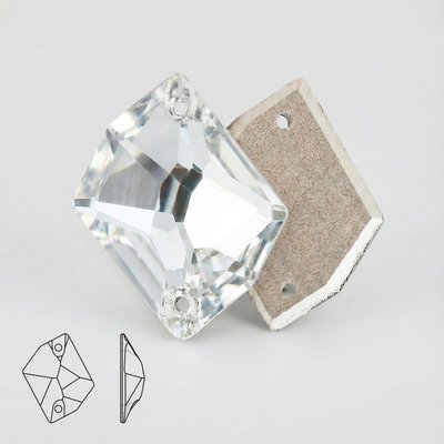 Стразы пришивные из хрусталя, цвет Crystal, форма Cosmic